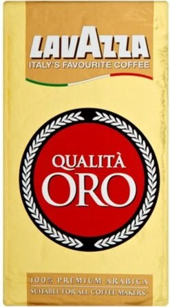 Lavazza Qualita Oro Gemalen / Filterkoffie - 250 Gram Krimp X20 -Koffieserie Winkel 666x1200