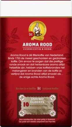 Douwe Egberts Aroma Rood Filterkoffie - 24 X 250 Gram -Koffieserie Winkel 681x1200