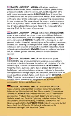 Fitcy | Koffiesiroop | Vanille | Barista Syrup | Zero | Vegan | Vetvrij | Suikervrij | Keto-vriendelijk | Koffie | Siroop | 1L -Koffieserie Winkel 739x1200 2