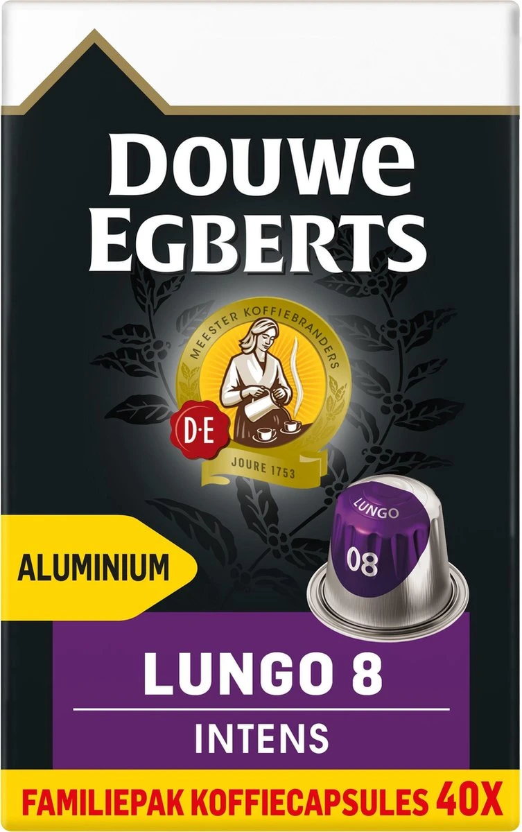 Douwe Egberts Lungo Intens (8) - 5 X 40 Koffiecups 12 Douwe Egberts Lungo Intens (8) - 5 X 40 Koffiecups - Afbeelding 10