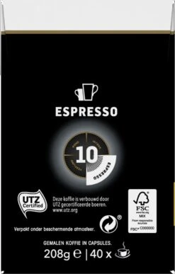Douwe Egberts Espresso Krachtig (10) - 5 X 40 Koffiecups 20 Douwe Egberts Espresso Krachtig (10) - 5 X 40 Koffiecups -Koffieserie Winkel 765x1200