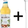 Monin Hazelnoot Suikervrij 70cl Koffiesiroop Met Doseer Pompje -Koffieserie Winkel 784x1200 1