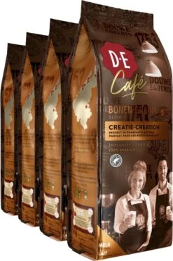 Douwe Egberts D.E Café Creatie Koffiebonen - 7/9 Intensiteit - 4 X 500 Gram -Koffieserie Winkel 796x1200