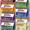 Domino Proefpakket Amandel, Caramel, Cappuccino, Chocolat, Irish Cream, Noisettes En Vanille - Koffiepads - 7 X 18 Pads -Koffieserie Winkel 808x1200