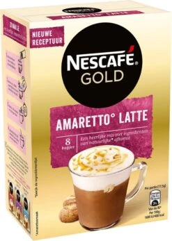 Nescafé Gold Amaretto Latte Oploskoffie - 6 Doosjes à 8 Zakjes 11 Nescafé Gold Amaretto Latte Oploskoffie - 6 Doosjes à 8 Zakjes -Koffieserie Winkel 855x1200 4