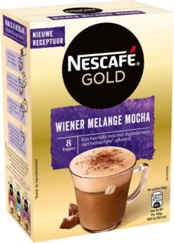 Nescafé Gold Wiener Melange Mocha Oploskoffie - 6 Doosjes à 8 Zakjes -Koffieserie Winkel 856x1200 1