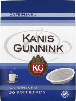 Kanis & Gunnink Cafeïnevrij Koffiepads - 10 X 36 Pads -Koffieserie Winkel 898x1200