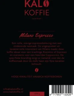 Kalo Koffie - 100% Arabica Koffiebonen - Milano Espresso - 1kg - Exclusieve Koffie -Koffieserie Winkel 921x1200