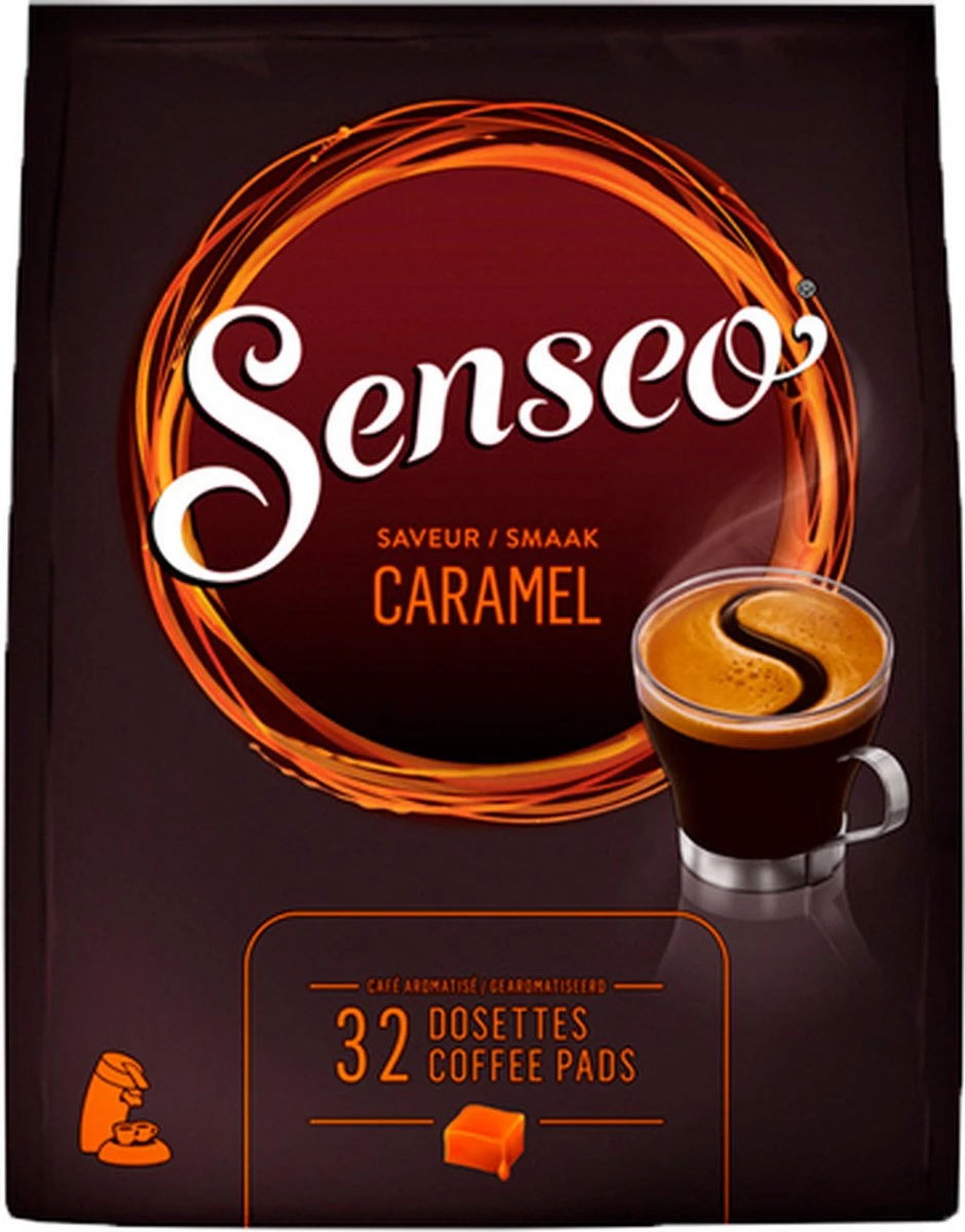 Senseo Caramel Koffiepads - 2/9 Intensiteit - 10 X 32 Pads 3 Senseo Caramel Koffiepads - 2/9 Intensiteit - 10 X 32 Pads